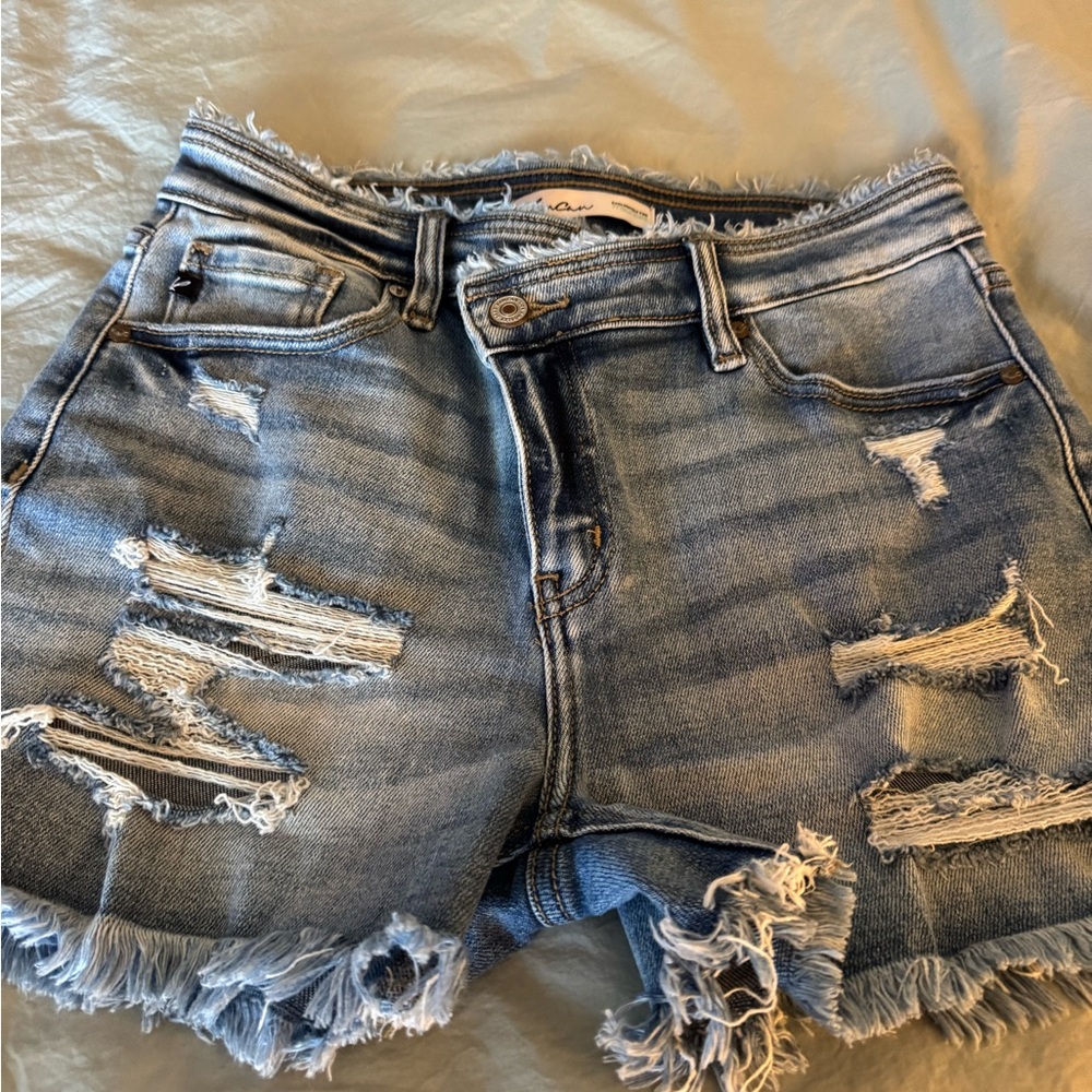Kancan Distressed Denim Shorts size 27